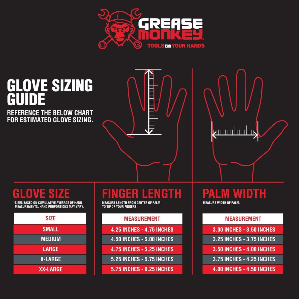 GREASE MONKEY Nitrile All Purpose Gloves 100 Pack - Large