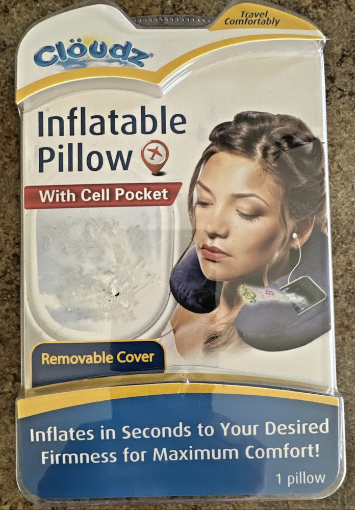 Cloudz Inflatable Pillow With Cell Pocket