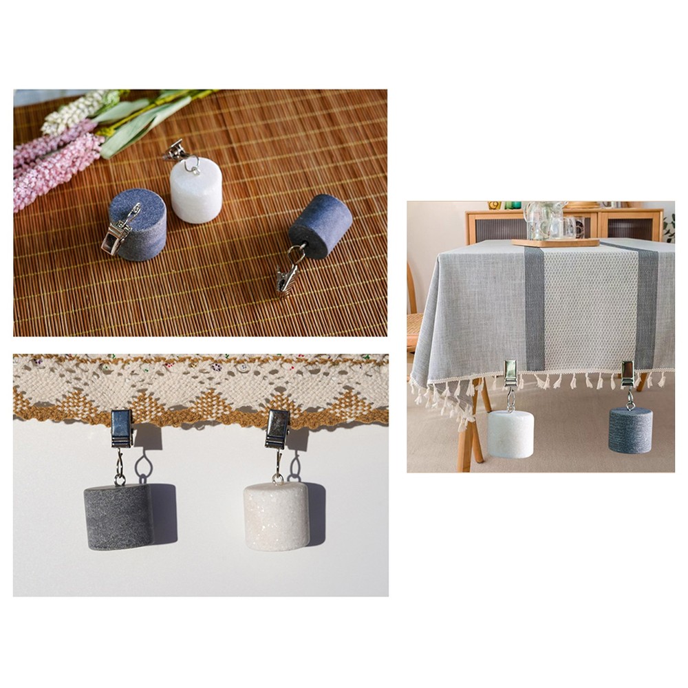 4Pcs Tablecloth Weights Modern Metal Clip Clamp Replaceable Elegant Durable New