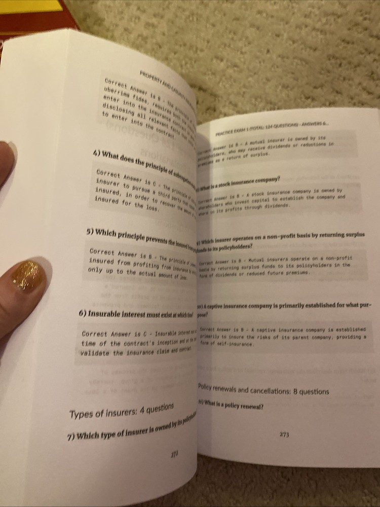 Property and Causulty Study Guide/Workbook