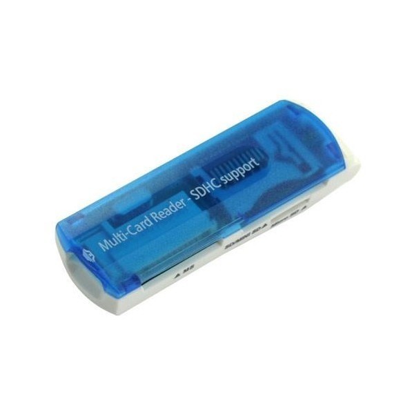 Multi Card Reader TF / SD, Micro SD (T-Flash), MS, and M2 - Blue