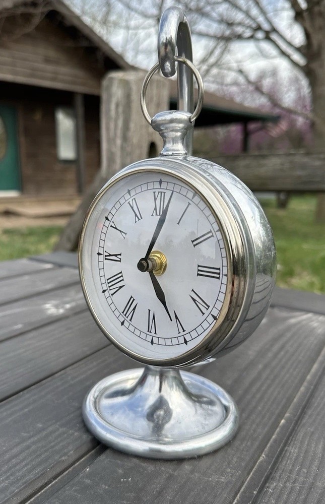 Pottery Barn Hanging Pocket Watch Clock. Small
