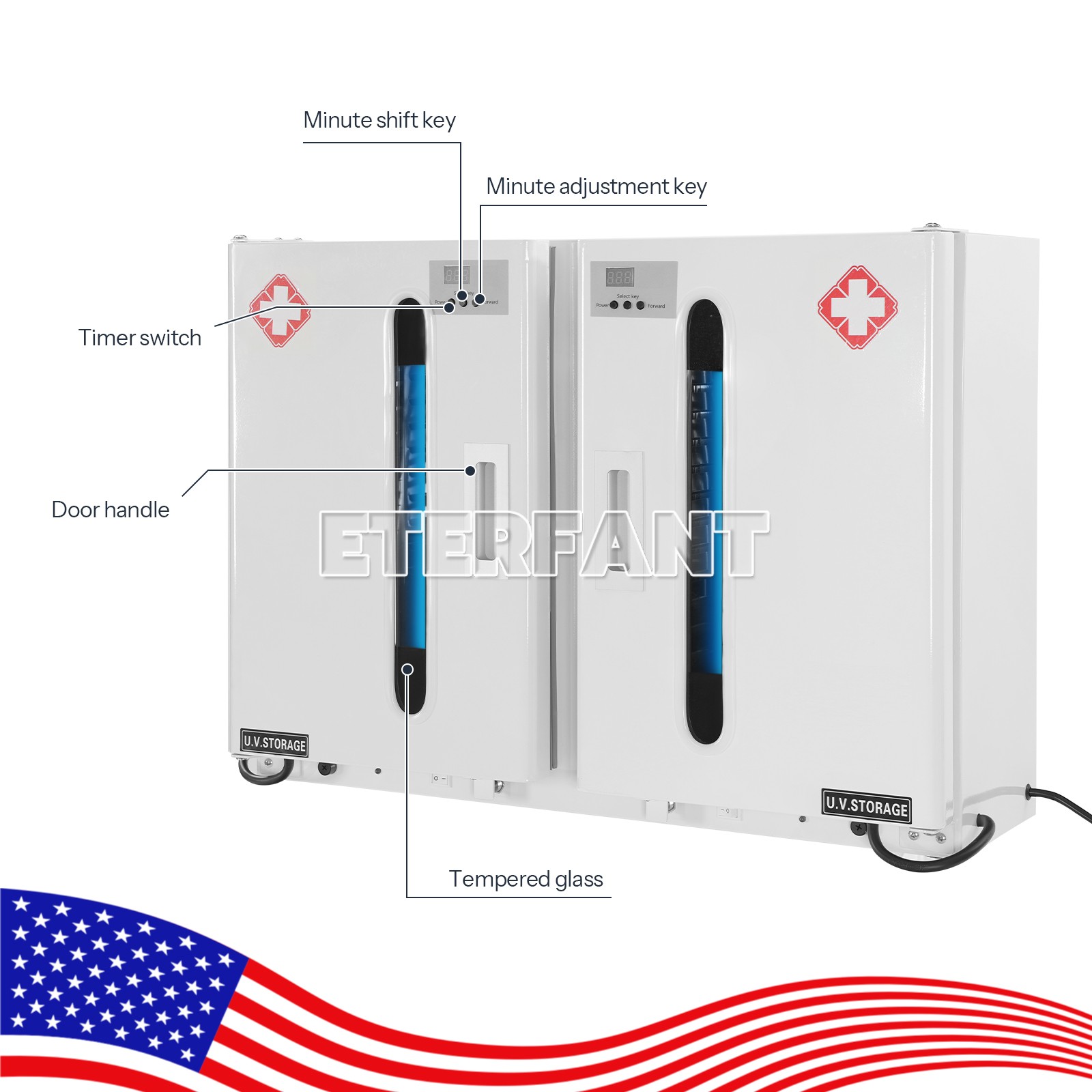 Dental 16/18/23L Steam Autoclave with Drying Function/54L UV Sterilizer Cabinet