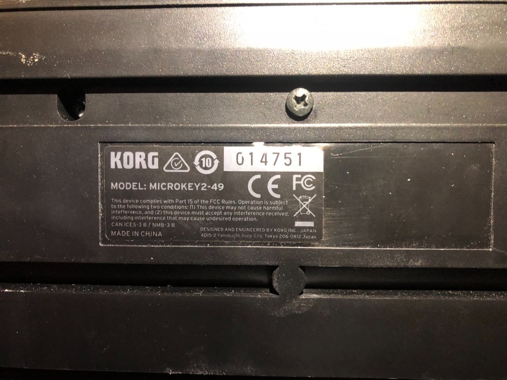 Korg MicroKEY-49 MIDI Keyboard Controller MIDI CONTROLLER USED