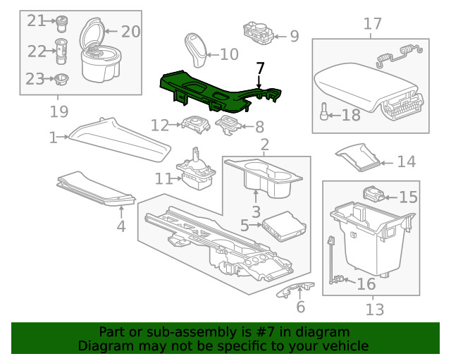 Genuine GM Shift Panel 84870403