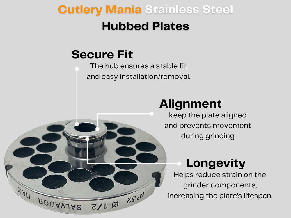 #12 Meat Grinder Plate (#12 Reversible 9/64")