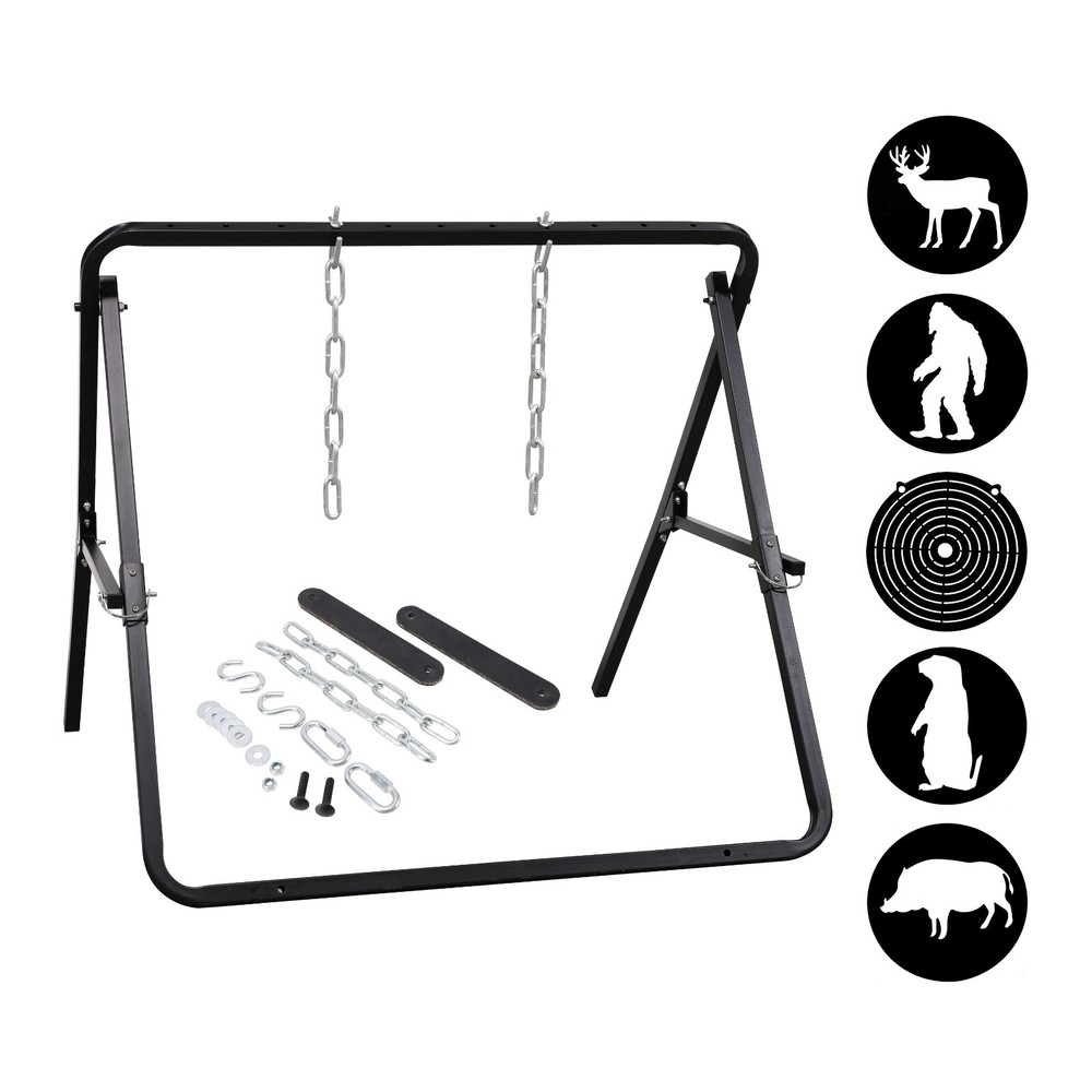 Universal Shooting Target Stand with Rubber Strap Target Hanging Set