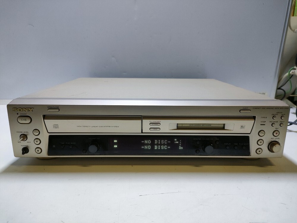 SONY MXD-D400 MD Deck Mini Disk Deck Audio Player Recorder MDLP Used 100V