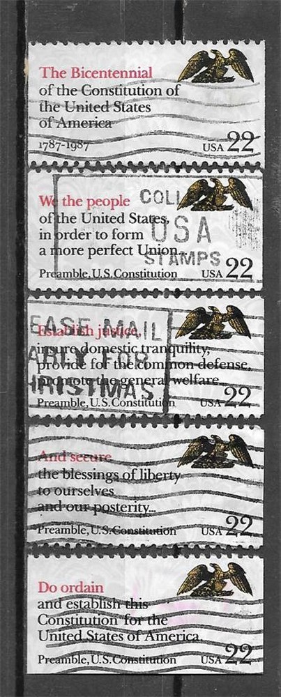 T&G STAMPS - 2355 - 2359 Drafting Constitution Used Set of 5