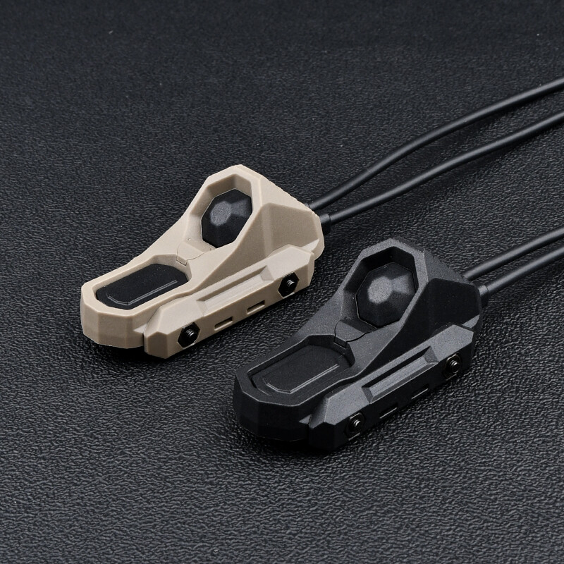 WADSN Tactical Flashlight Remote Dual Pressure Switch PEQ DBAL ModButton Control