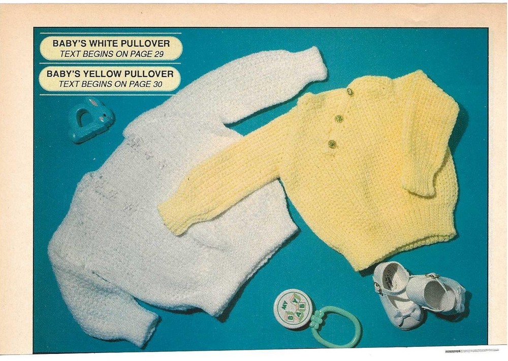 Baby Pullover;   (#277-40A)  vintage  crochet  pattern