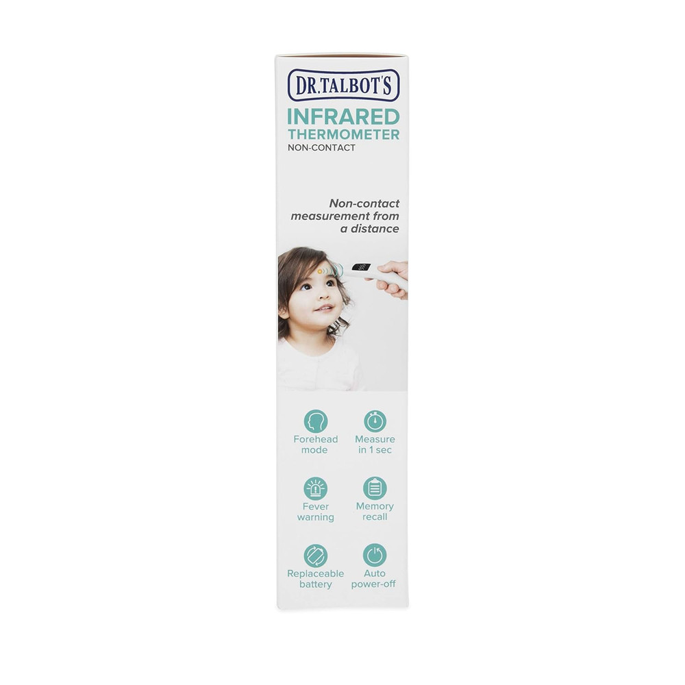Non-Contact Infrared Thermometer with Led Screen, White