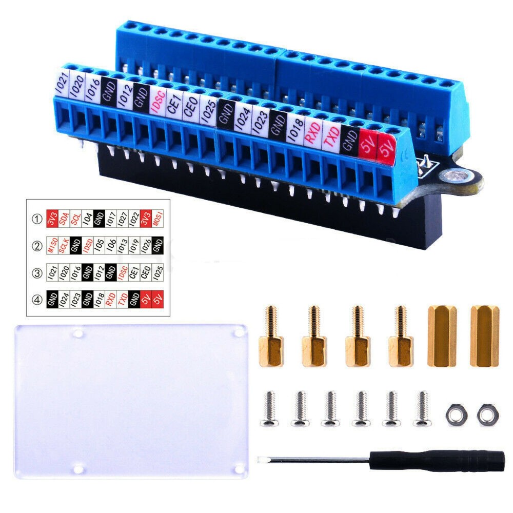 GPIO Mini Terminal Expansion Board For Raspberry Pi 4B/3B+/3B/2B/Zero/Zero W