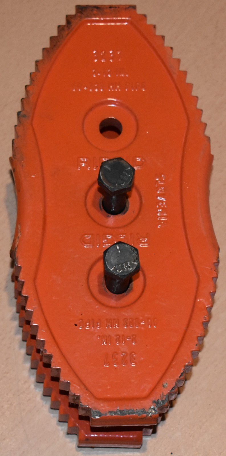 RIDGID 54" STEEL LINK CHAIN & DOUBLE END TONG JAWS FOR PIPE CHAIN WRENCH #3237