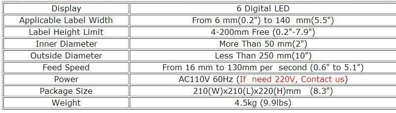 New 110V Automatic Label Dispenser Stripper Separating Machine High Quality USA