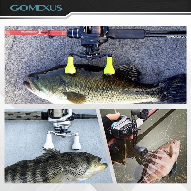 Gomexus Power Handle for Shimano Curado DC Tranx Scorpion Baitcasting Reel 100mm