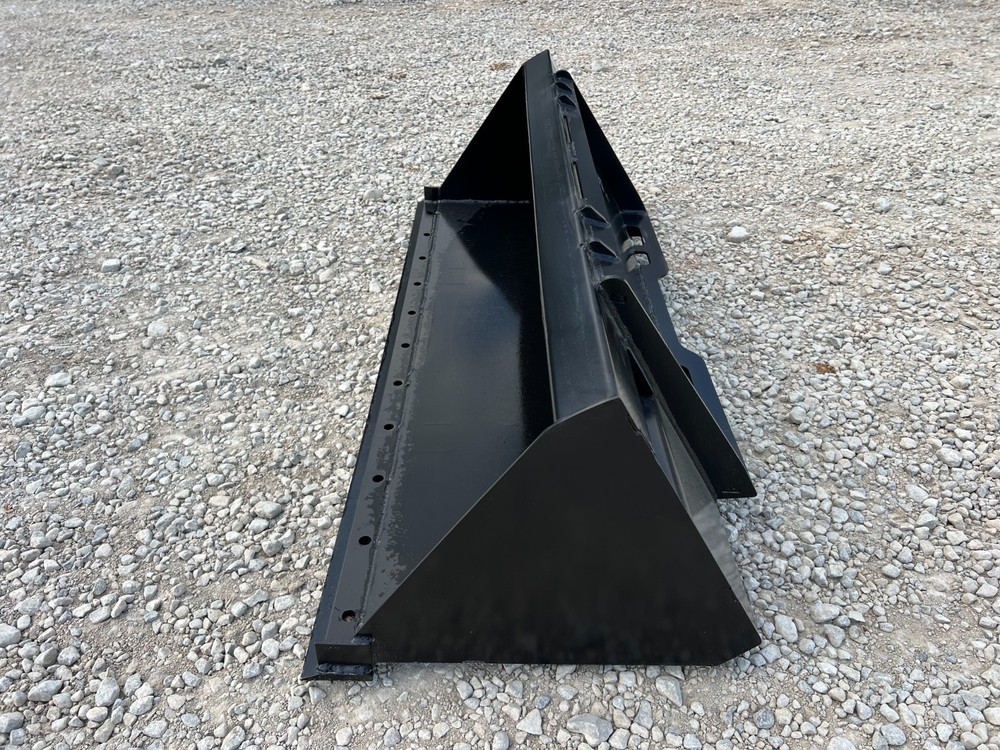 Rock Solid 66" Compact Tractor Smooth Bucket Universal Mount Loader Attachment