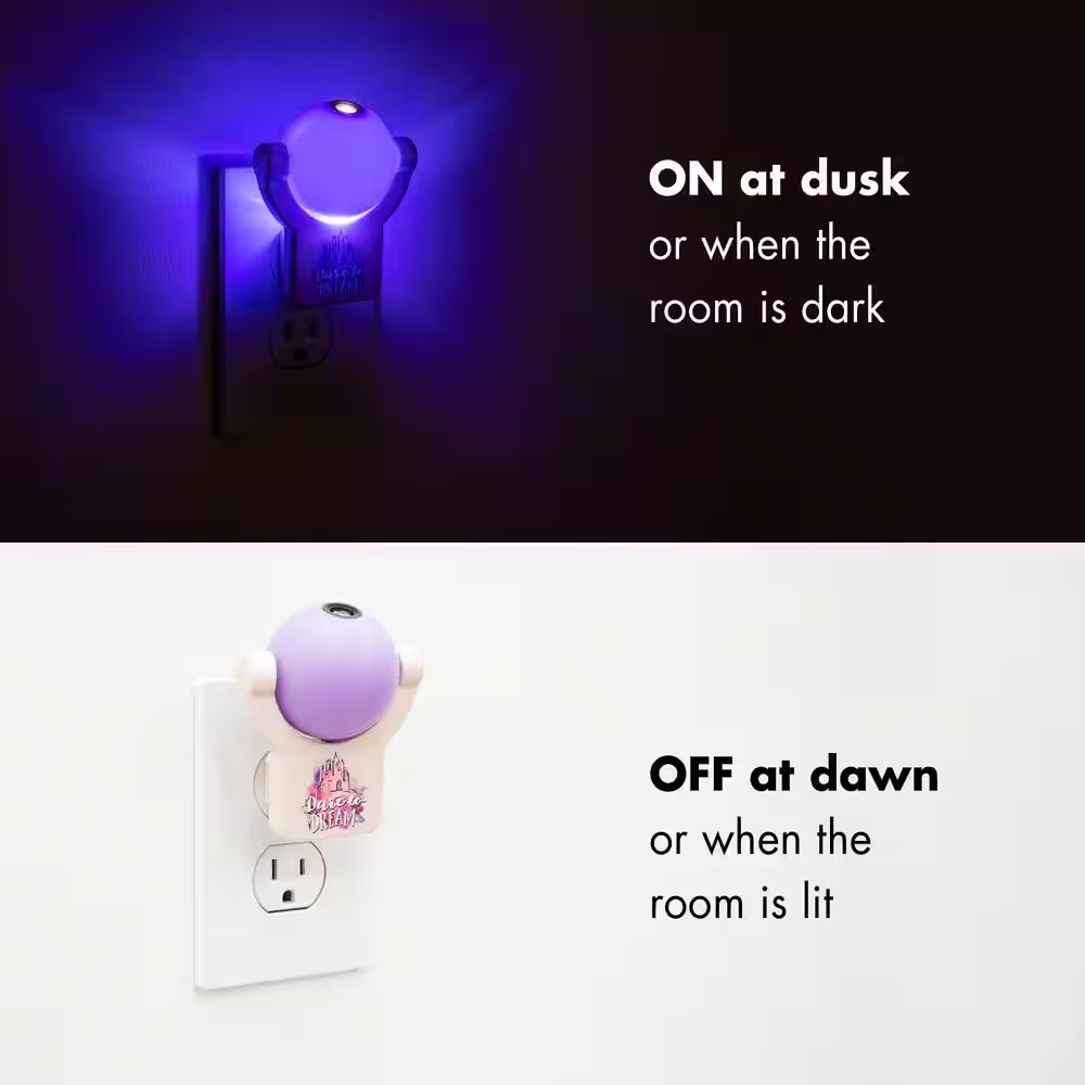 Disney Princess Light Sensing Projectable LED Night Light