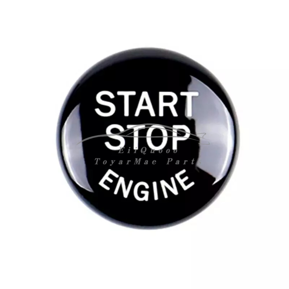 Black Engine Start Stop Switch Button Cover Fit for BMW E60 E70 E83 E84 E90 E92