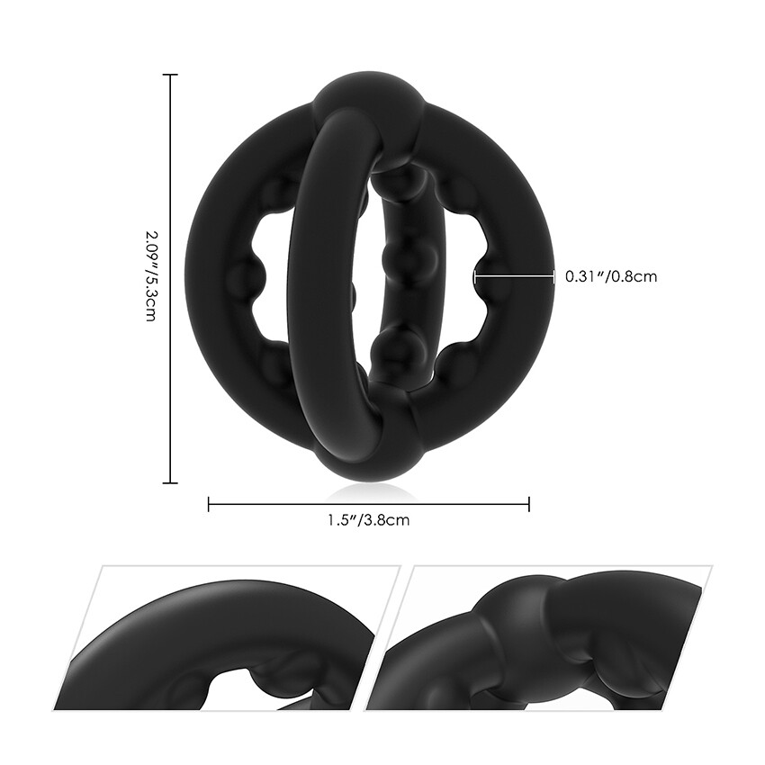 Ball-Scrotum-Stretcher-Ring-Penis Enhancer Delay Ejaculation Reusable for MEN