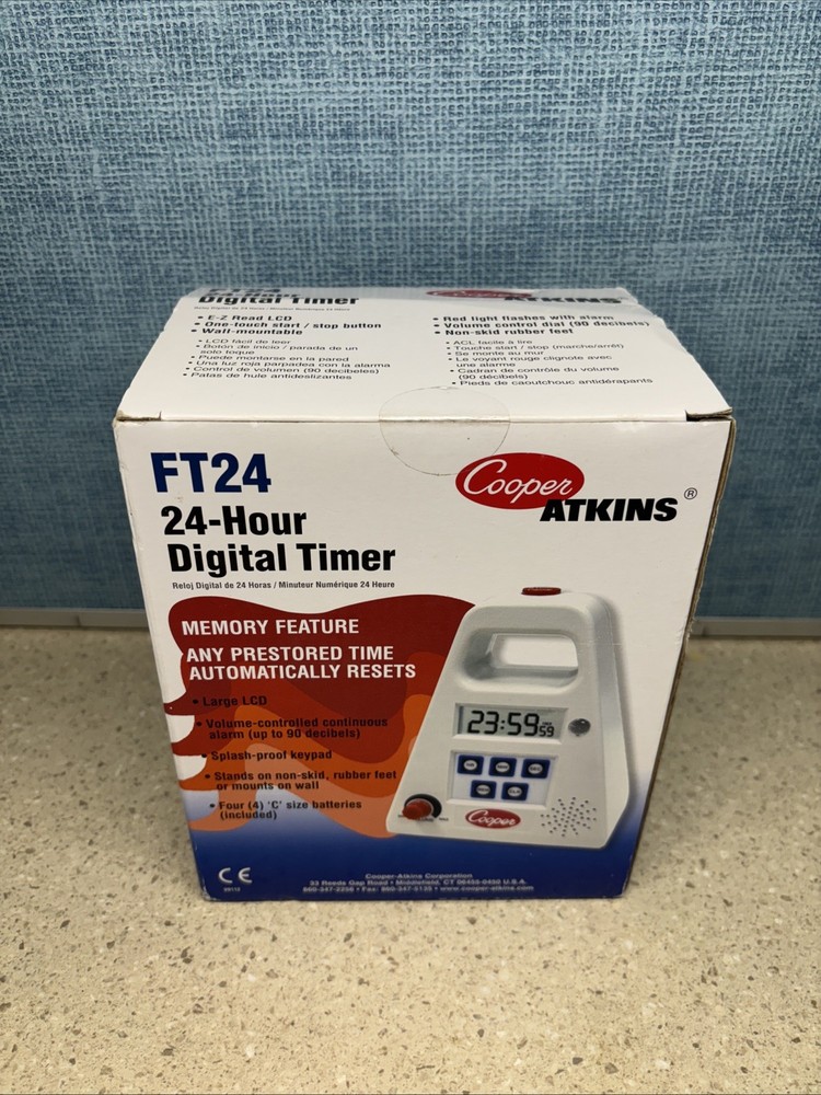 Cooper ATKINS Multi-Station Digital Timer TFS4 NEW