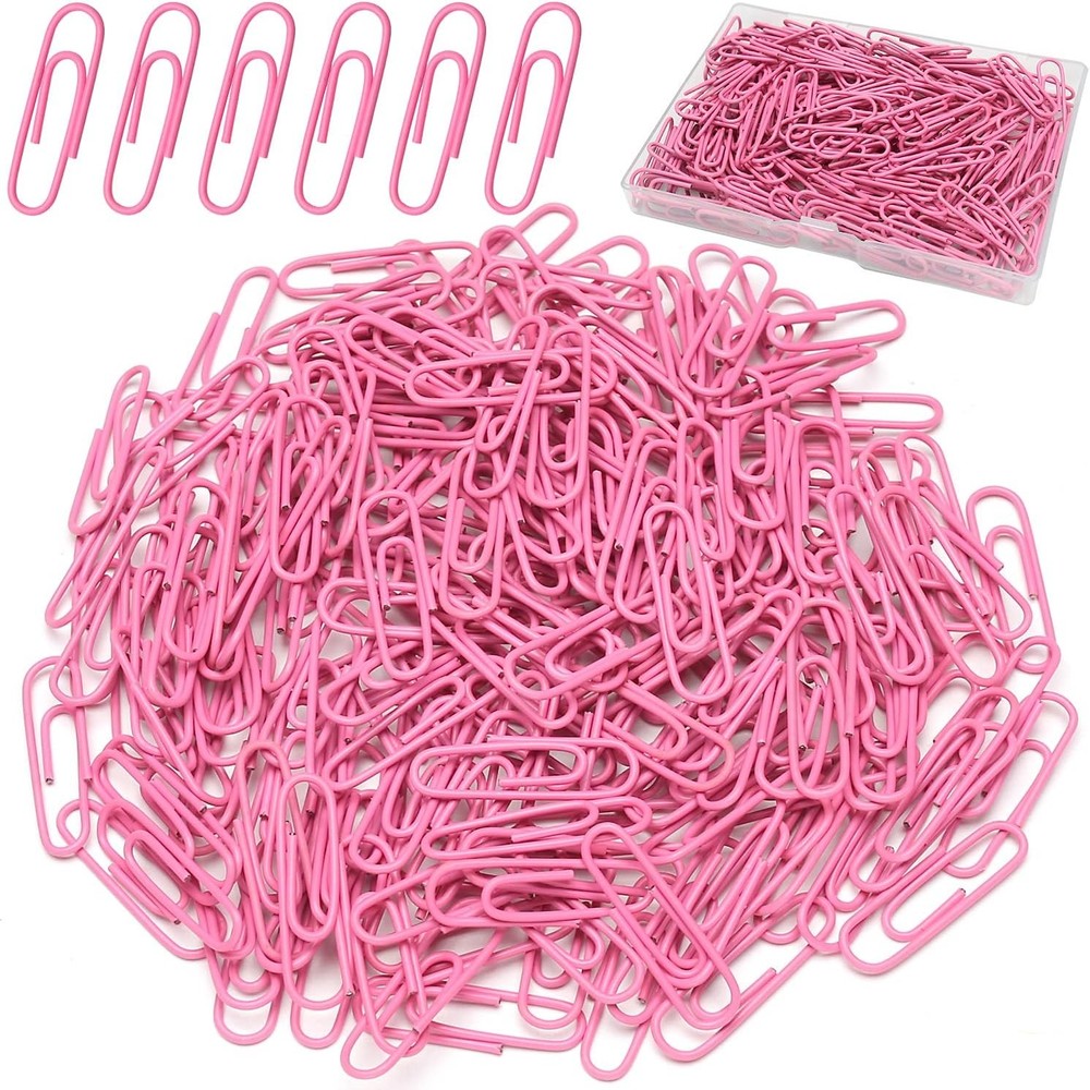 Paper Clips, Medium Size Colored Paper Clip, Durable and Rustproof