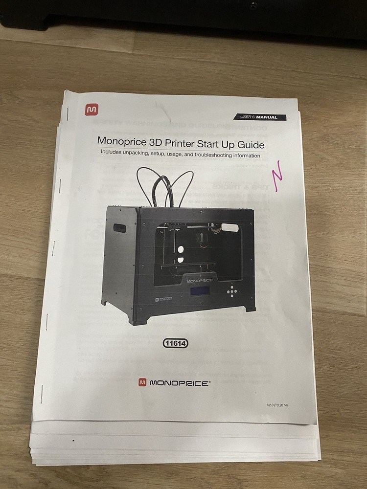 monoprice 3d printer