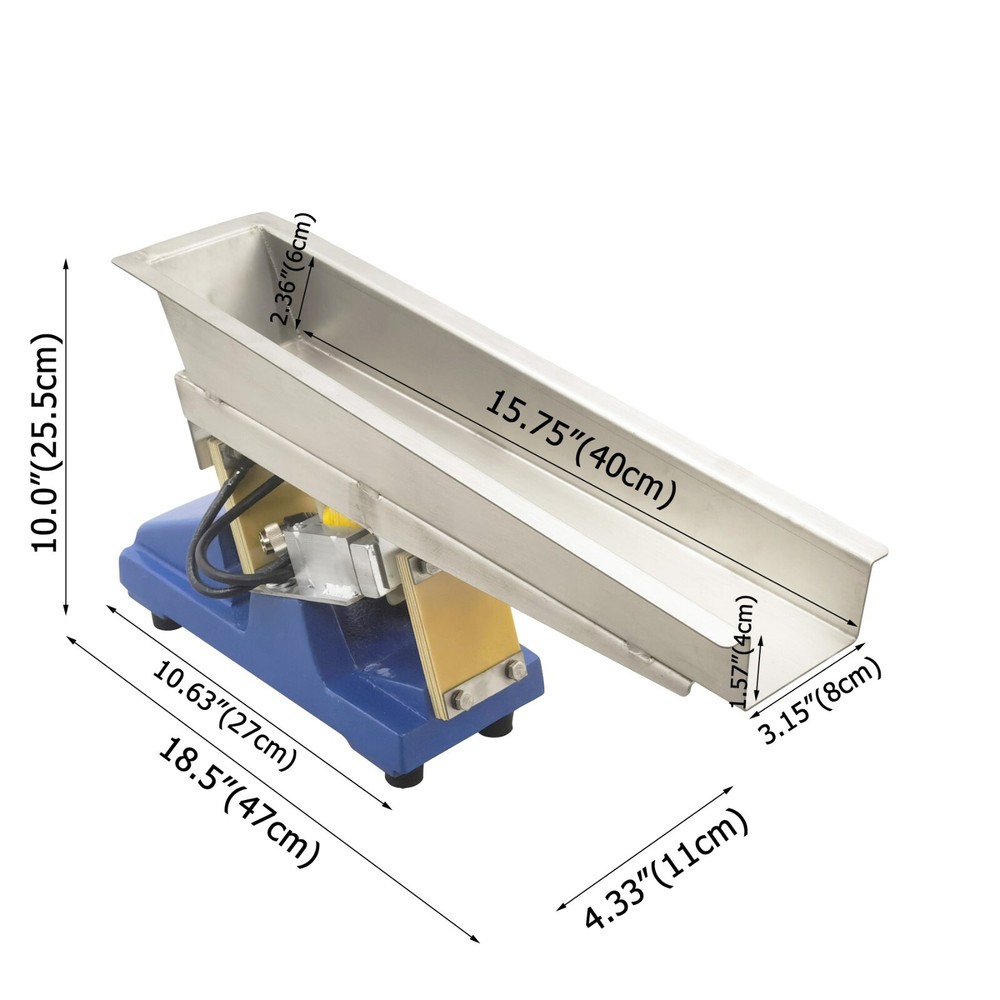 Electromagnetic Vibrating Feeder Shaking Feeding Vibratory Machine 110V 30W