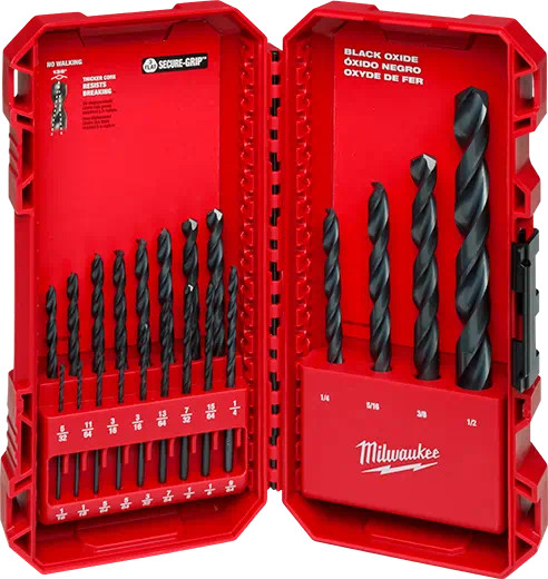 Milwaukee Thunderbolt Black Oxide Drill Bits - 21-Pc. Set, Model# 48-89-2801
