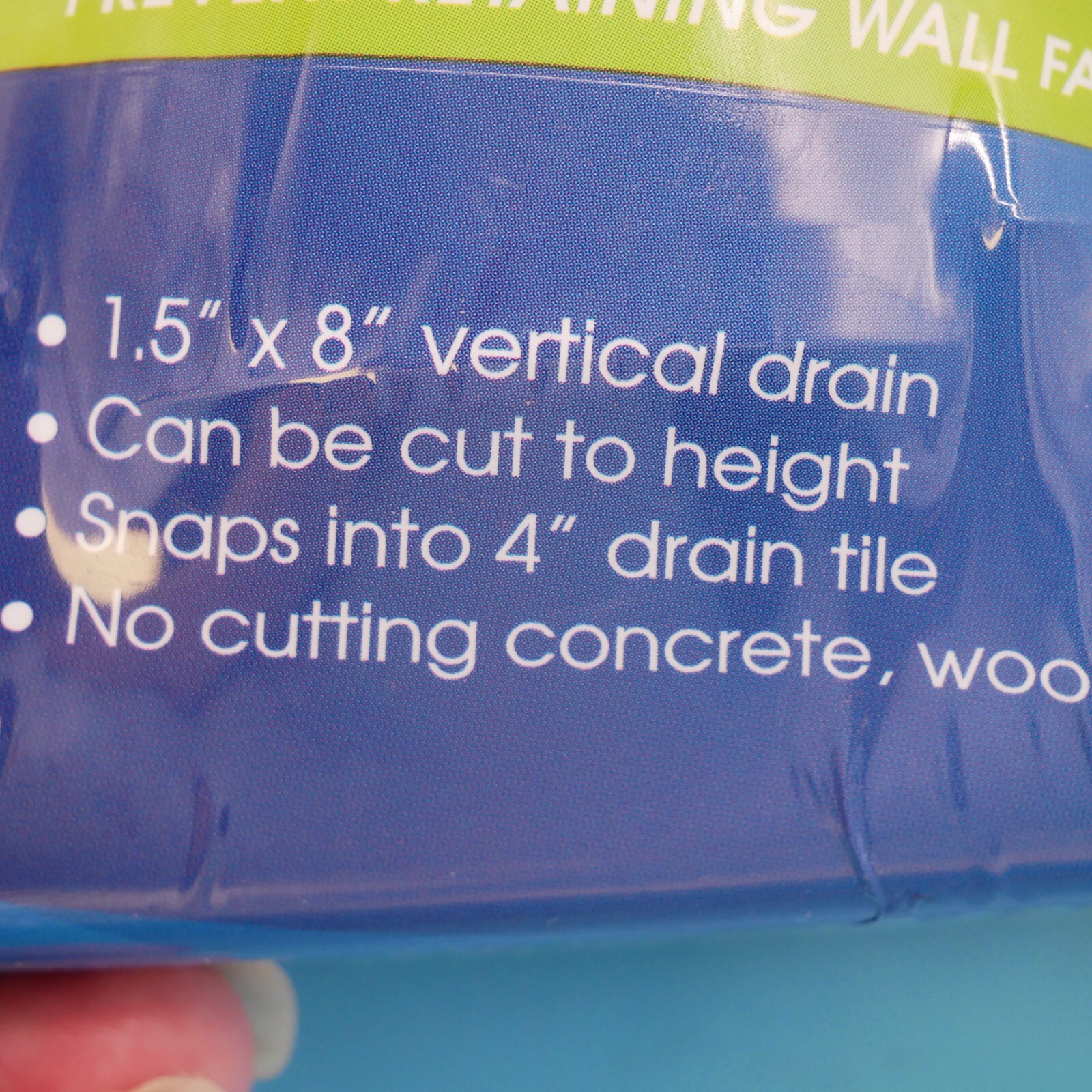 Lot Of 2: Reln Wall Drain 4 in. x 14in. Universal Retaining Wall Block Channel D