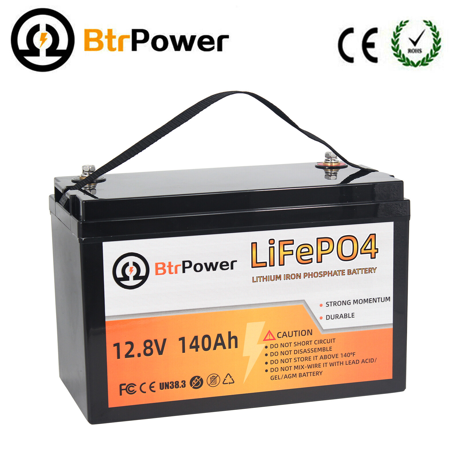 12V 50Ah 100Ah 140Ah LiFePO4 Lithium Iron Battery For Off-Grid RV Solar System