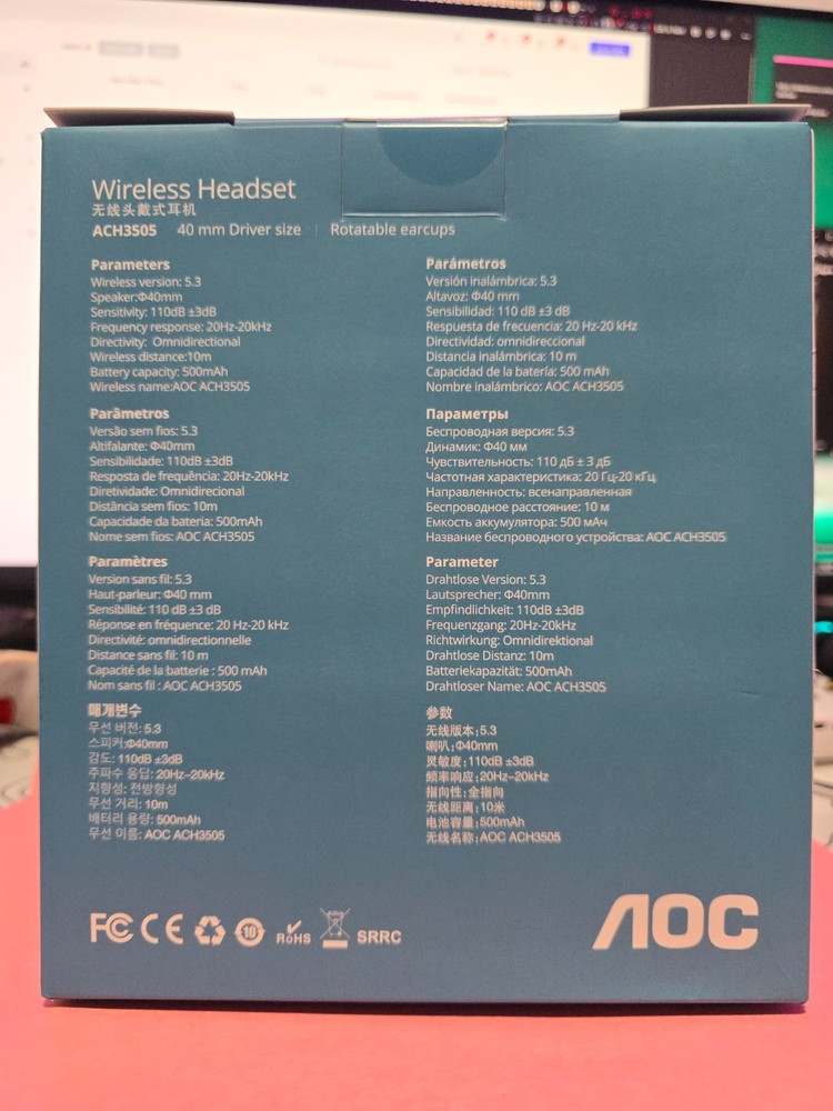 AOC ACH3505: Audio Immersion with Wireless Headset
