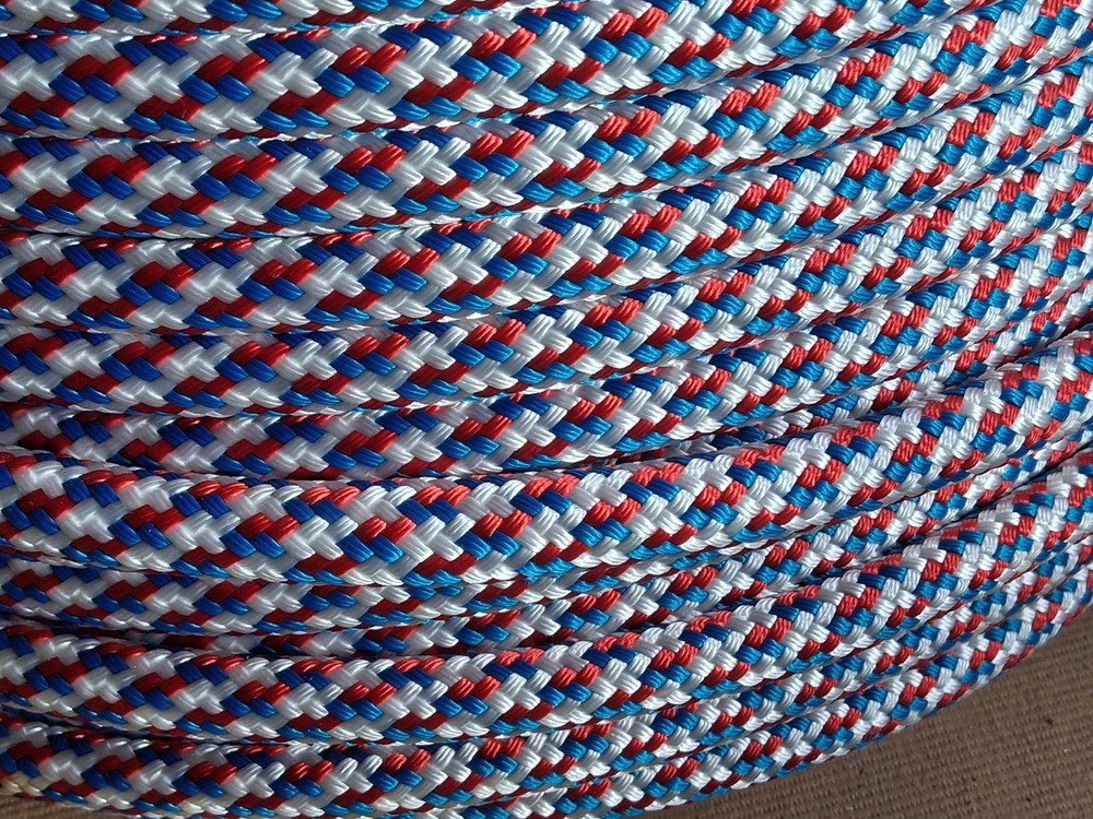9/16 x 100 ft. Double Braid-Yacht Braid Polyester Rope. RWB