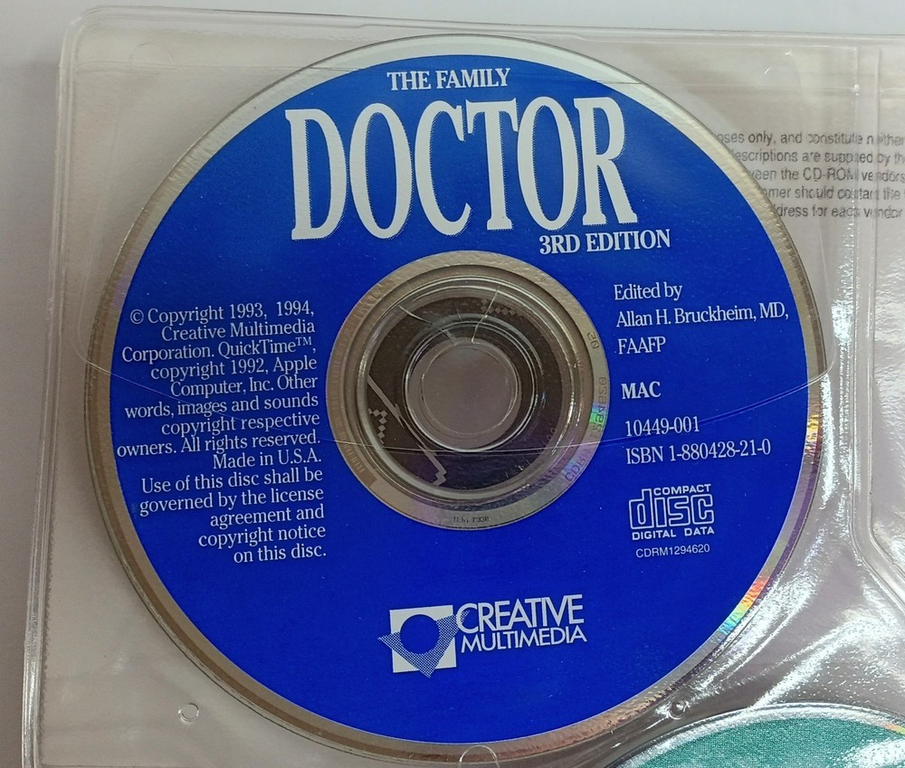 Macintosh 1995 Compact Disc Folder Performa 7.5.1 CD 6300 Apple Software Kids