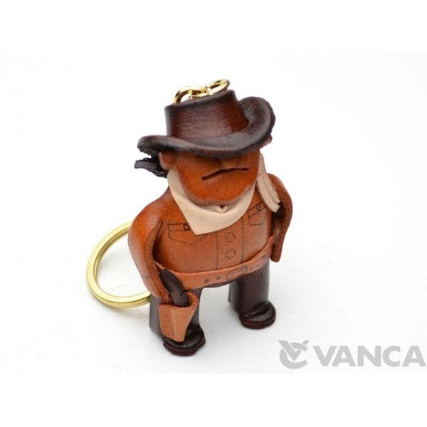 Cowboy Leather Keychain(L)