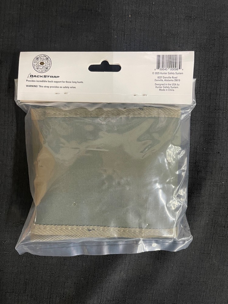 Hunter Safety System BackStrap for Saddle Hunters BRAND NEW