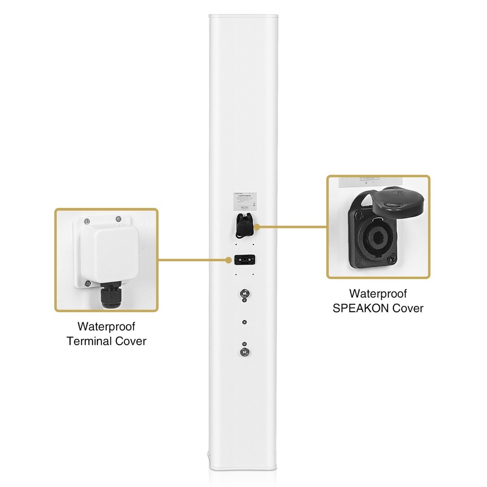 Sound Town Passive Line Array Column Speaker w/ Wall Mount Bracket (CARPO-M64W)