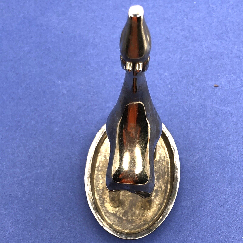 Giraffe Ring Holder Red Envelope Metal Silver Plated Trinket Dish