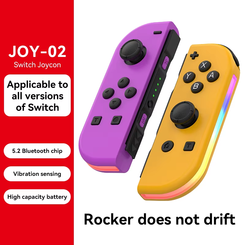 Switch joycon Wireless Controller NS Host Left and Right with RGB Small Handle