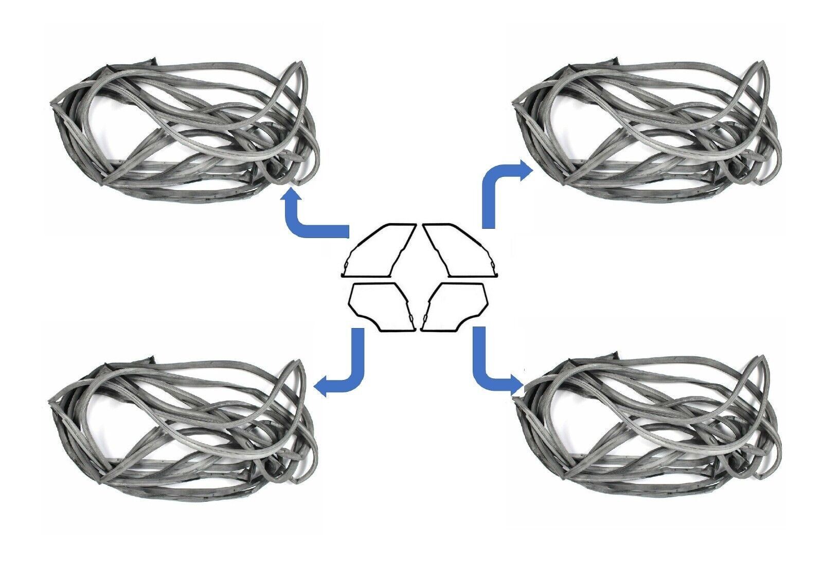 Door Seals Weatherstrip Seal For Mercedes Benz W123 TD WAGOON ESTATE 300TD