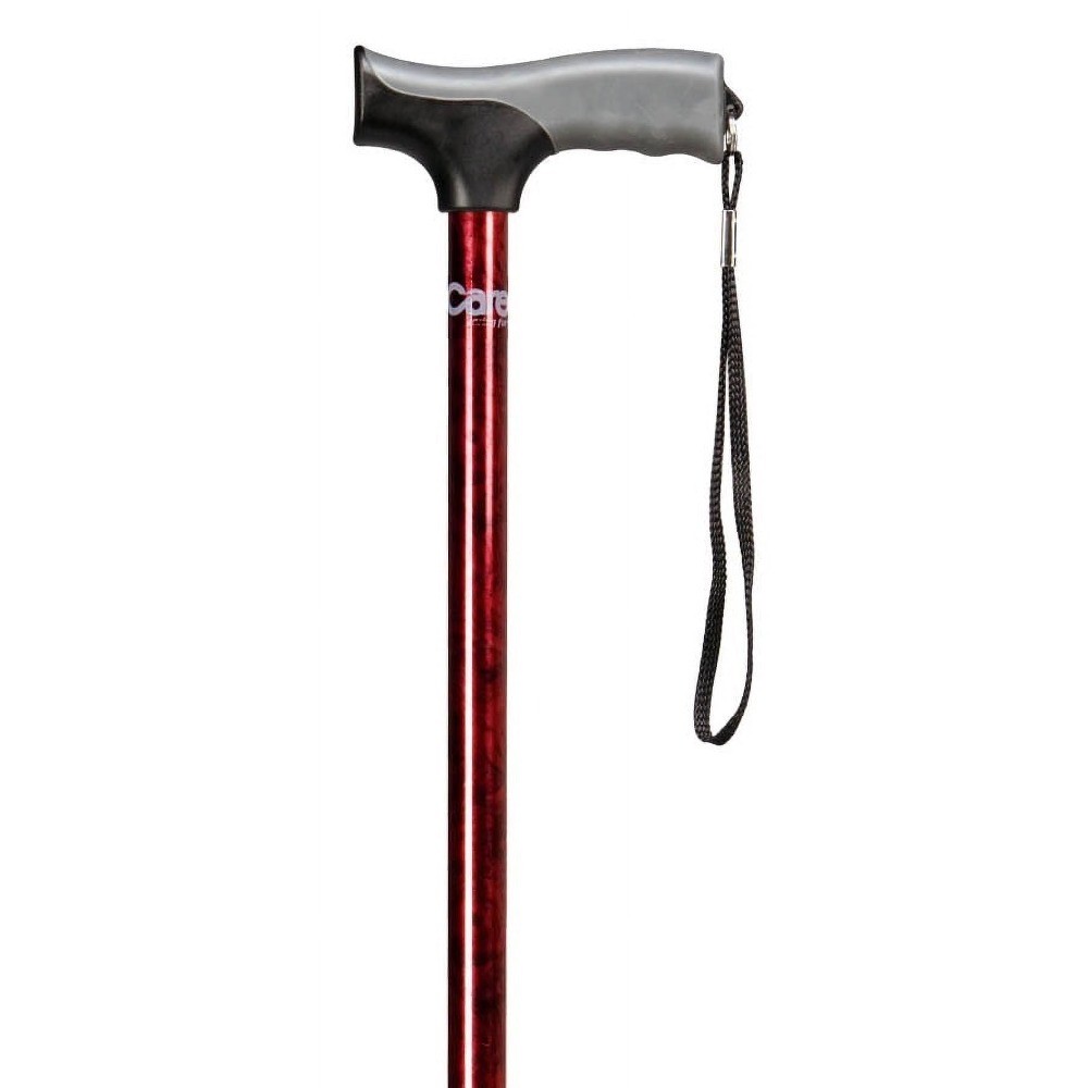 Adjustable Walking Cane with Soft Grip Derby Handle and Wrist Strap for All