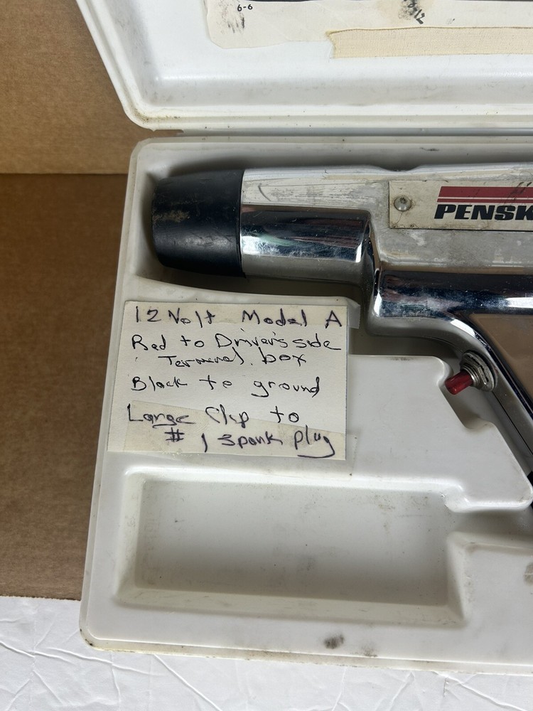 Vintage Penske Sears 244.2115 DC Inductive Timing Light w/Cables &Case