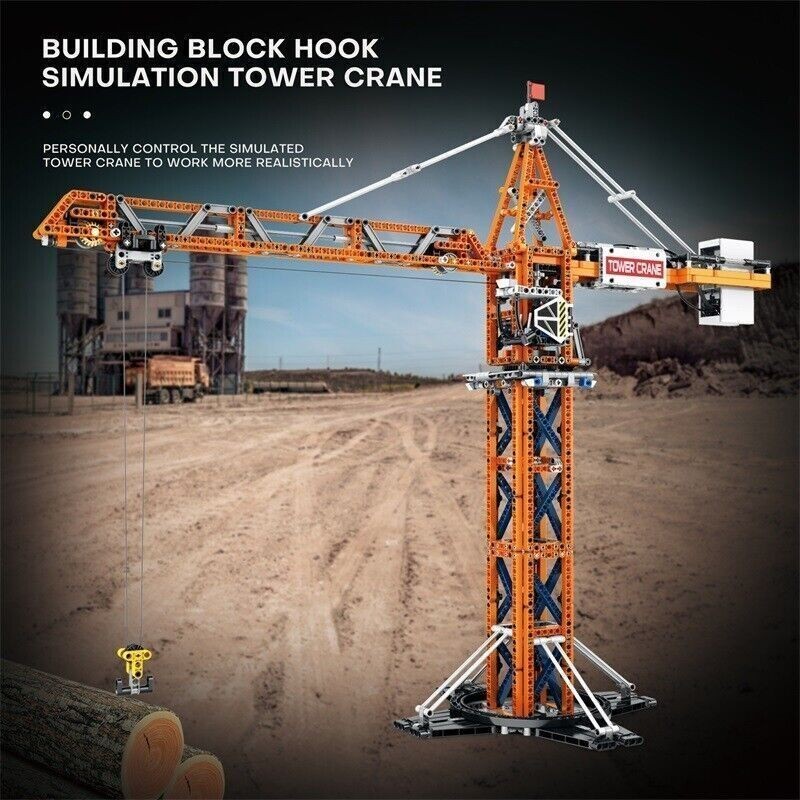 1288PCS Remote Control Tower Crane MOC 22013 Model Building Blocks Bricks Toys
