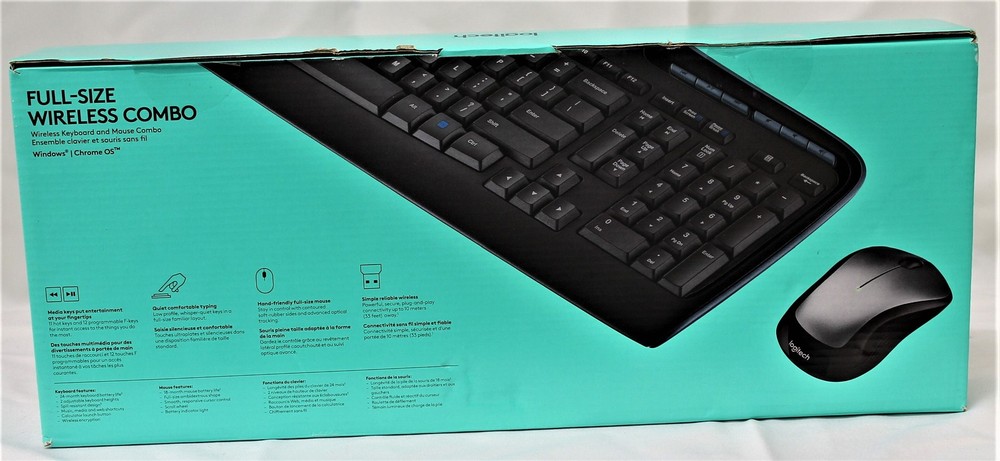 Logitech Full Size Wireless Keyboard & Mouse Combo