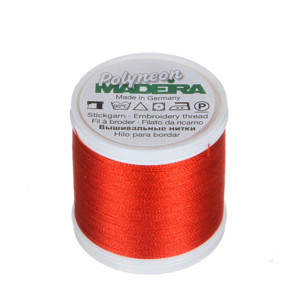 MADEIRA -- Ref. 1821 -- Terra Cotta Red -- Polyneon Thread -- # 40 -- 440 yards