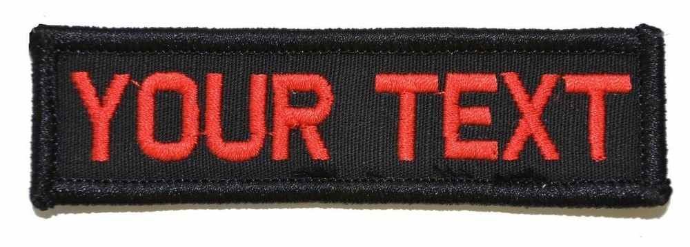 Custom 4x12 Military//Police Patch Hook Backing