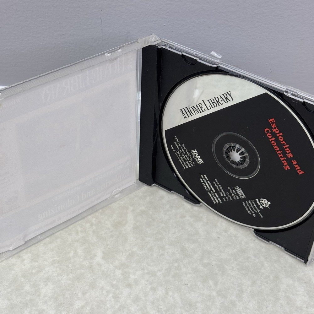 Elementary US History CD Rom 2002 Zane Home Library Win/Mac Exploring Colonizing