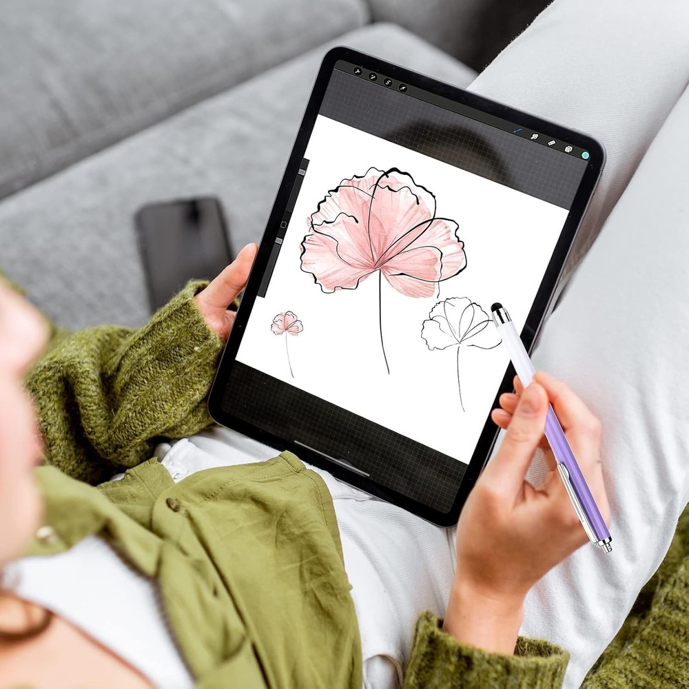 Gradient-Designed 3 Pcs Stylus Set for Efficient Touchscreen Use - Universal Fit