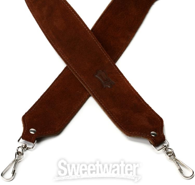 Levy's M9S 2" Suede Leather Banjo Strap - Brown
