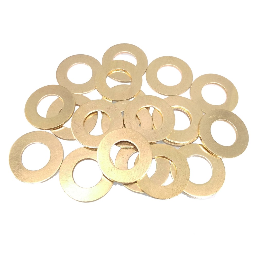 100pcs M10 Brass Flat Washers
